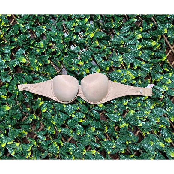 Victoria's Secret PINK Beige Strapless Bra 38DD - Picture 2 of 4